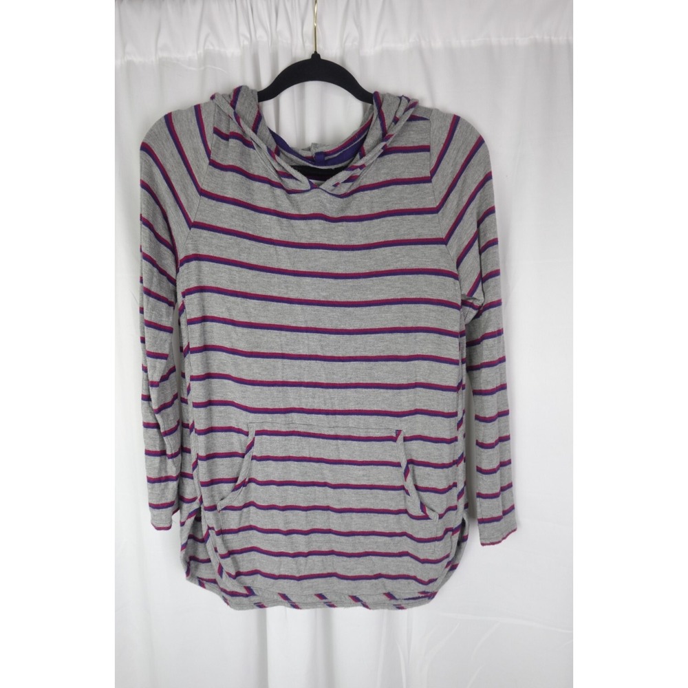Stitch Fix Market & Spruce Super Soft Top Women's Small Petite Striped Hoodie